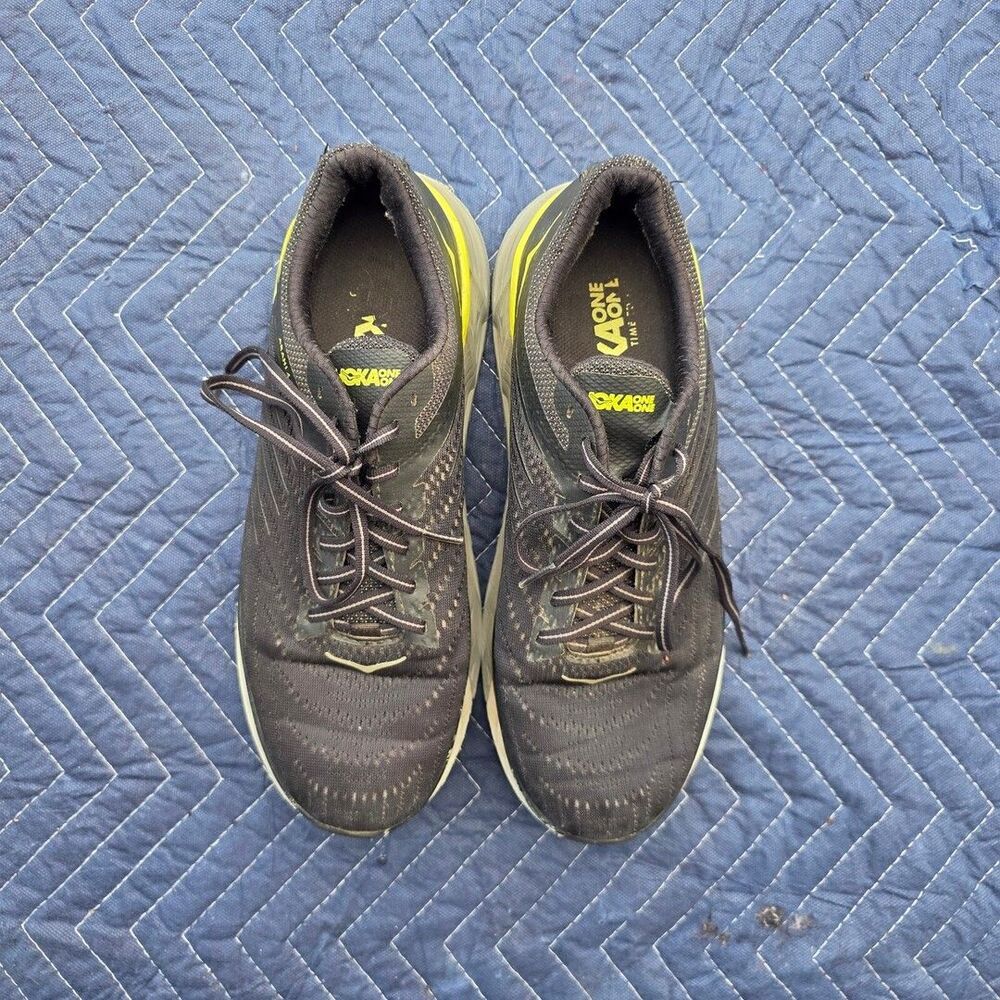 HOKA ONE ONE Arahi 4 Black/Evening Primrose sz 10 US - Picture 5 of 7